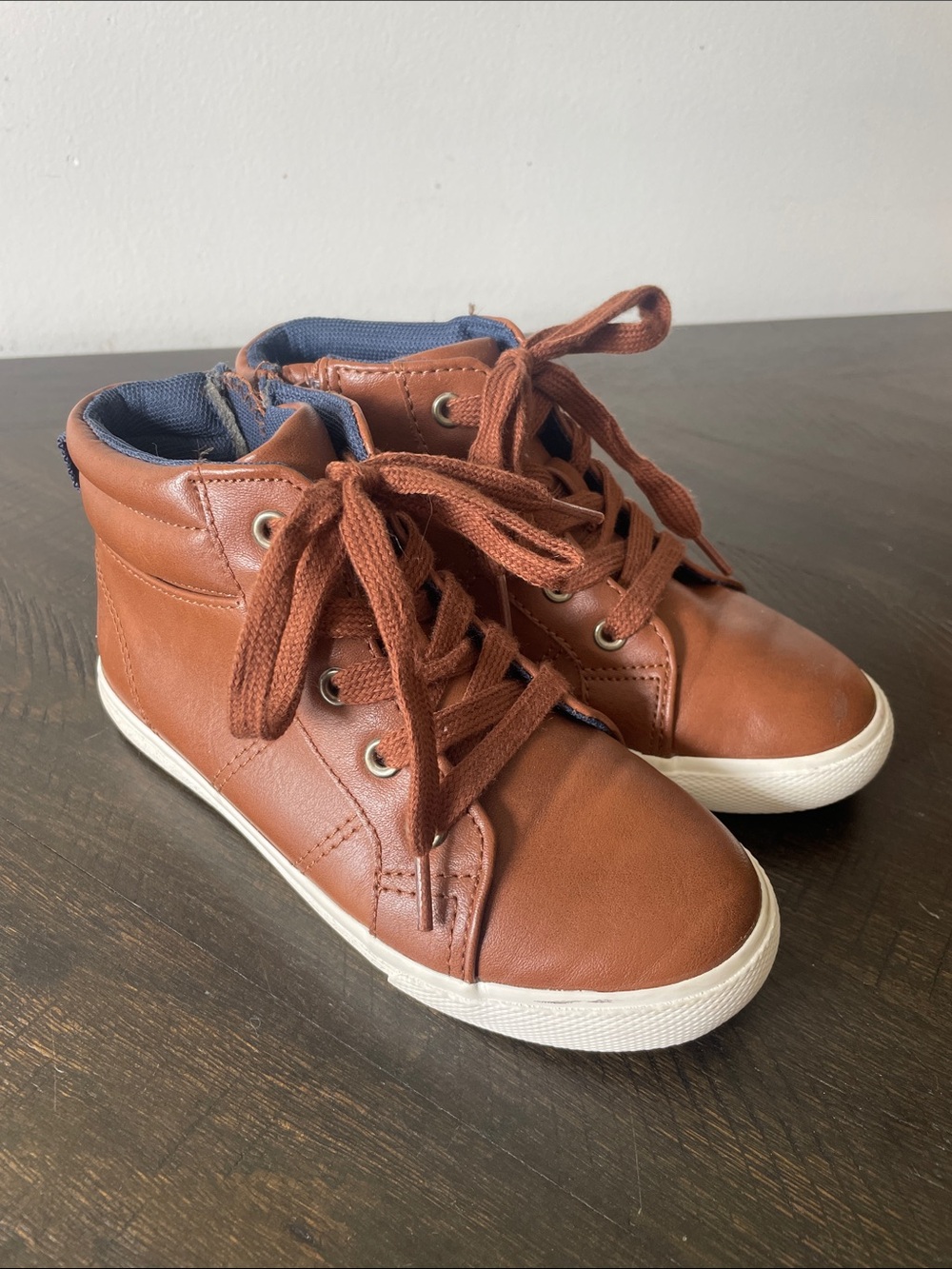 Cat & Jack Tan High-Top Kids Sneakers